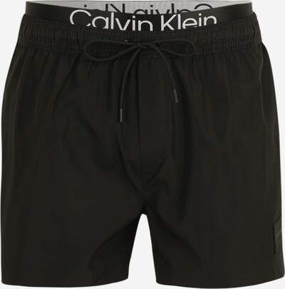Calvin Klein Swimwear Shorts de bain 'Steel' en noir / blanc, Vue avec produit