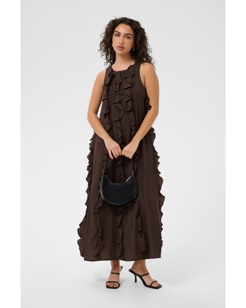 Kaffe - Vestido em castanho: frente