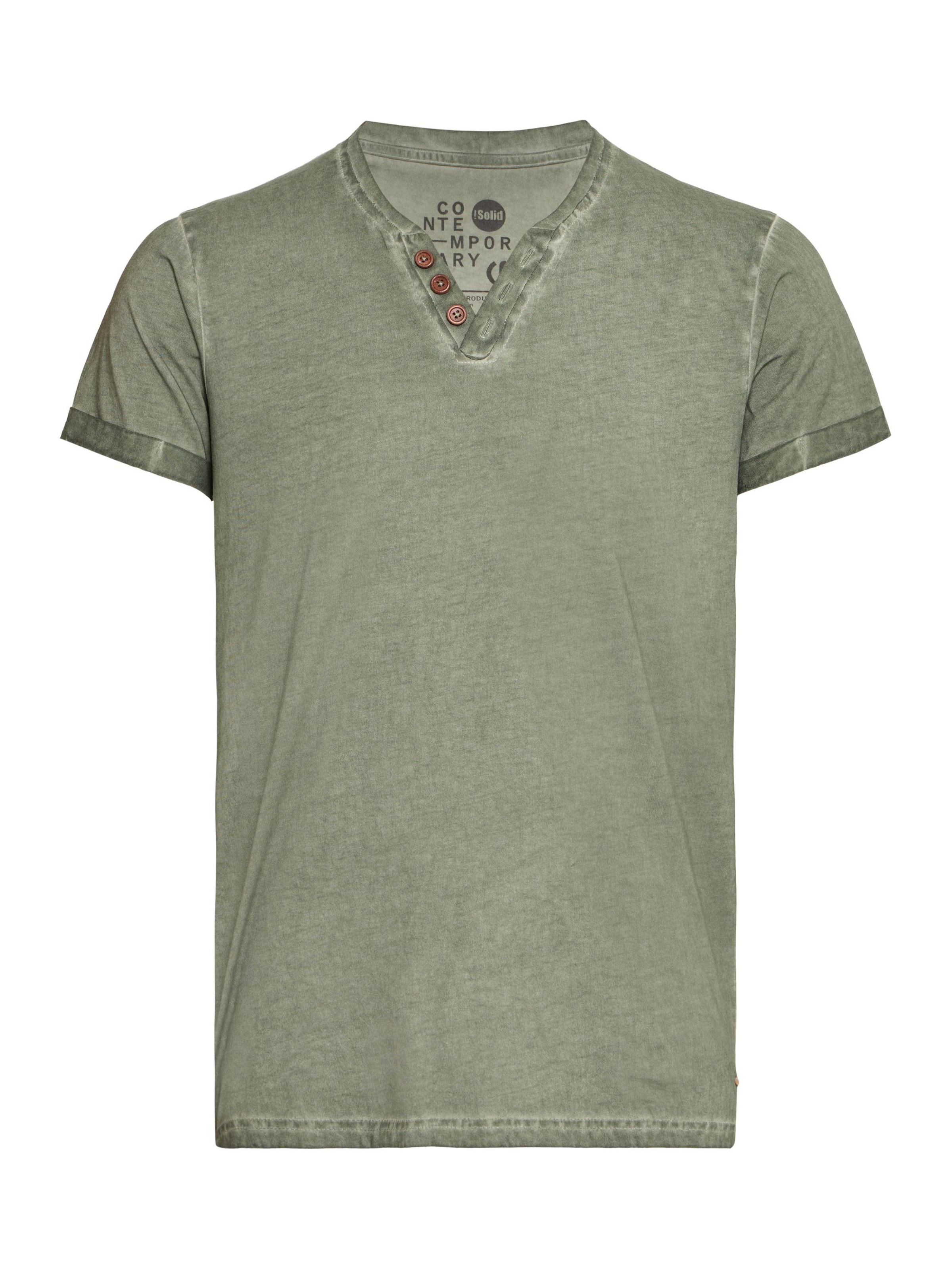 Maglietta 'Tino' di !Solid in verde: frontale