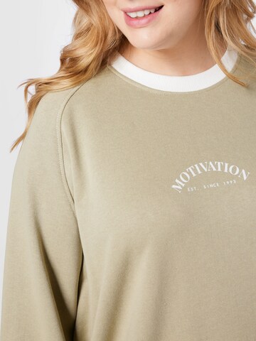 Public Desire Curve Sweatshirt in Beige