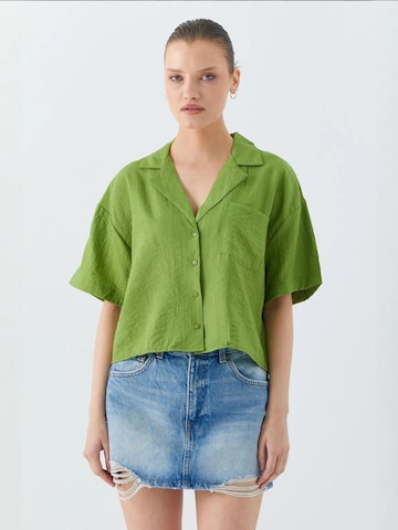 MixRay Blouse in Groen: voorkant