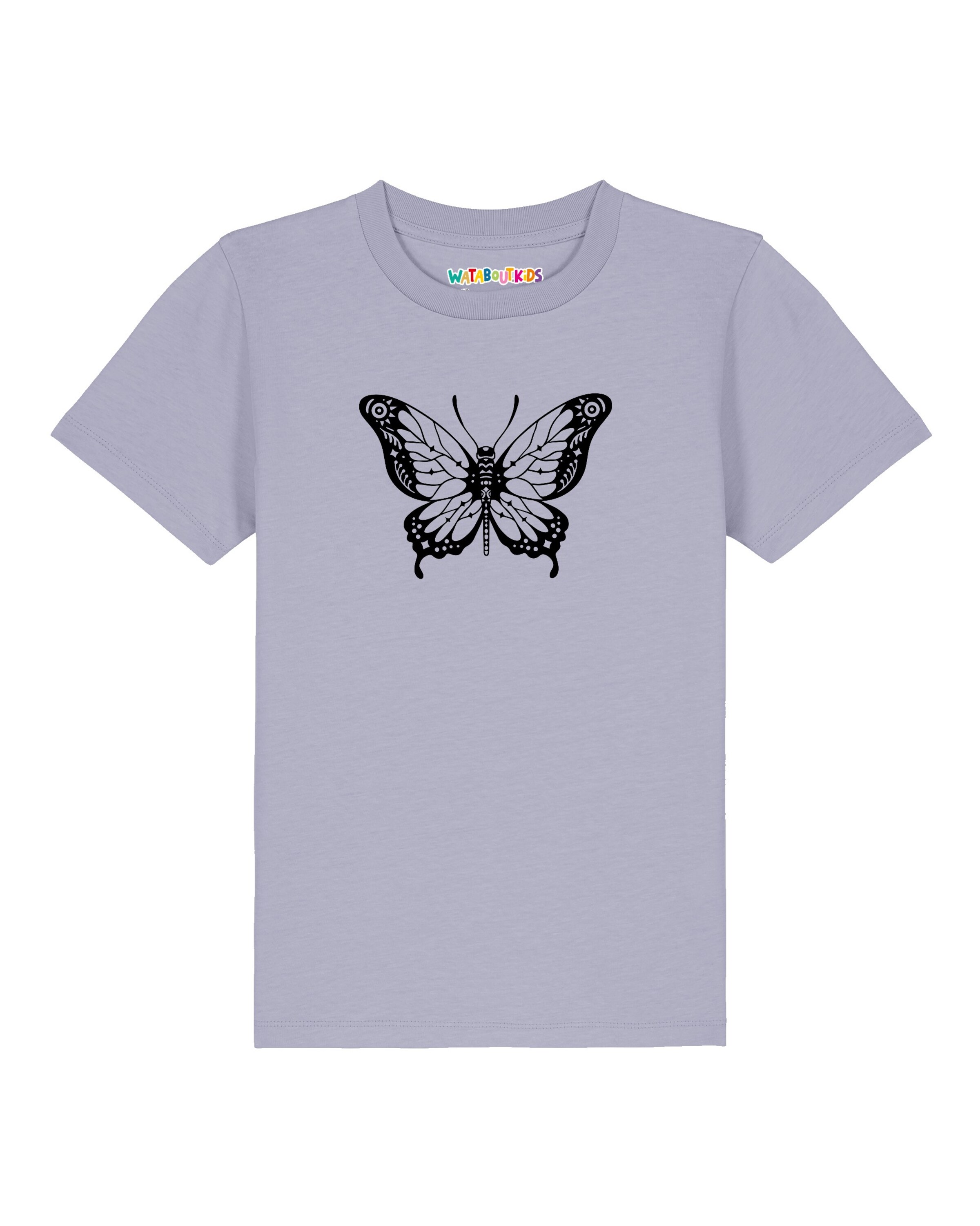watabout.kids Shirt 'Schmetterling' in Purple: front