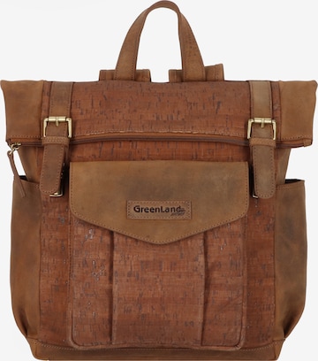 Greenland Nature Backpack 'Nature' in Brown: front