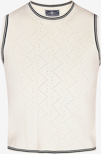 DreiMaster Maritim Top s naramenicama 'Nautical' u crna / prljavo bijela, Pregled proizvoda