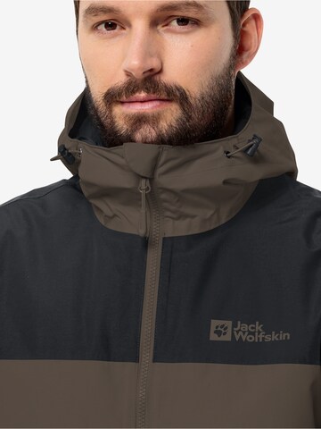 JACK WOLFSKIN Μπουφάν πεζοπορίας 'Jasper' σε καφέ