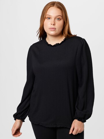 Dorothy Perkins Curve Тениска в черно: отпред