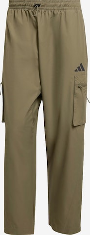 ADIDAS SPORTSWEAR Urheiluhousut 'City Escape' värissä vihreä: etupuoli