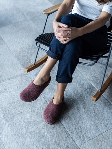 Stegmann Clogs 'Filzclogs Stegmann 208' in Red: front