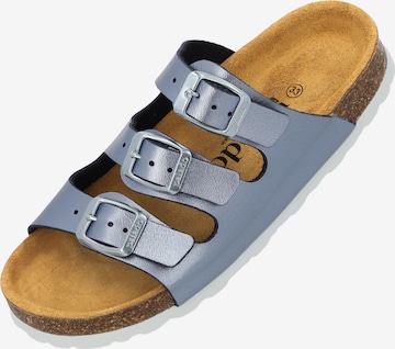 Palado Pantolette 'Capri' in Blau: Vorderseite