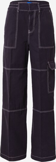 HUGO Pantalon cargo 'Henui-1-D_B' en noir, Vue avec produit