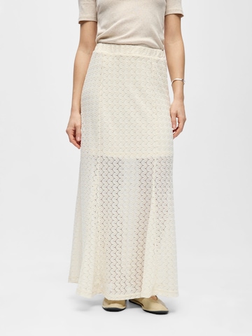 Jupe OBJECT en beige : devant