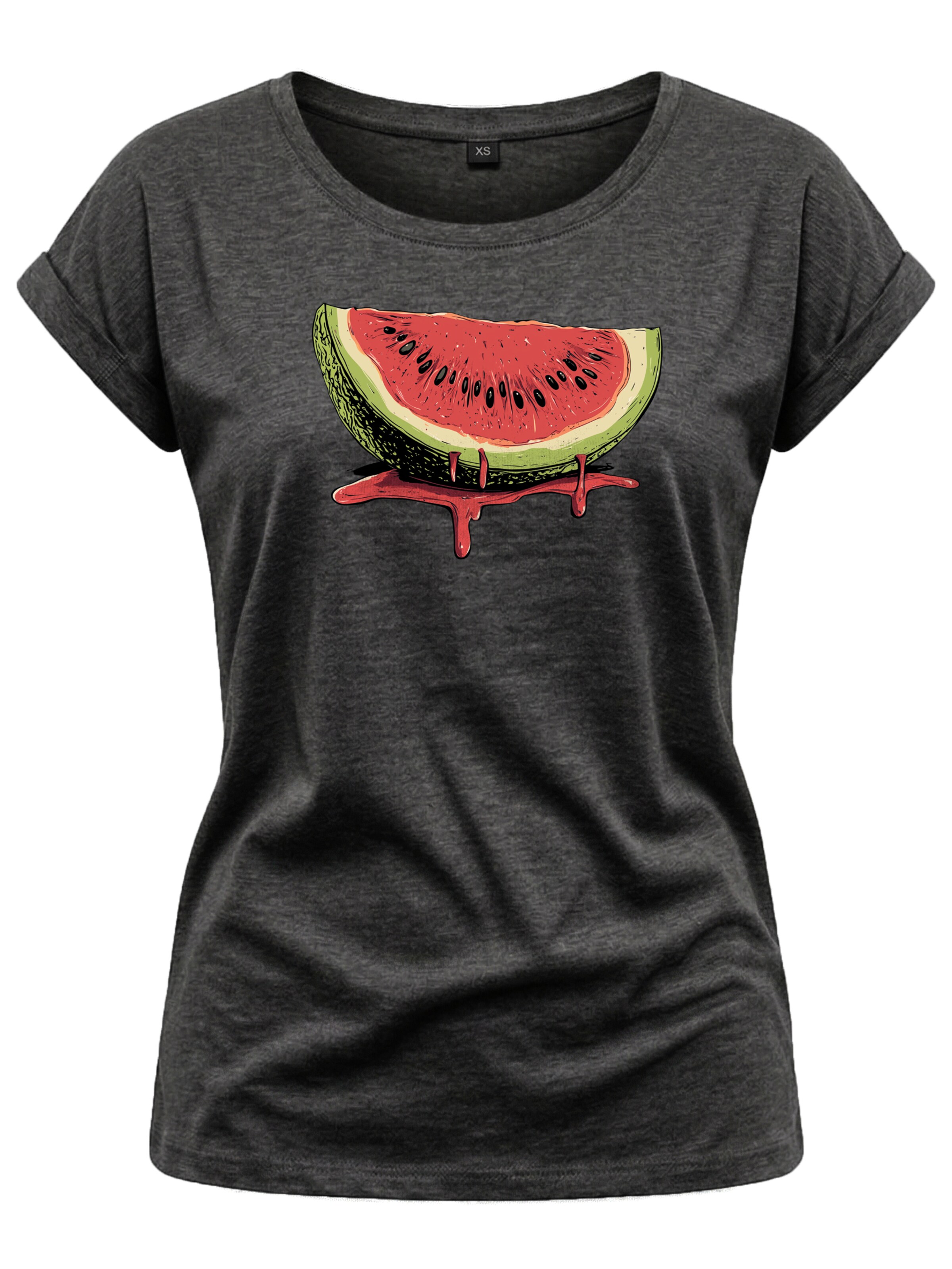 MAKAYA Shirt 'Watermelon' in Grey