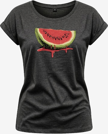 MAKAYA Shirt 'Watermelon' in Grey: front