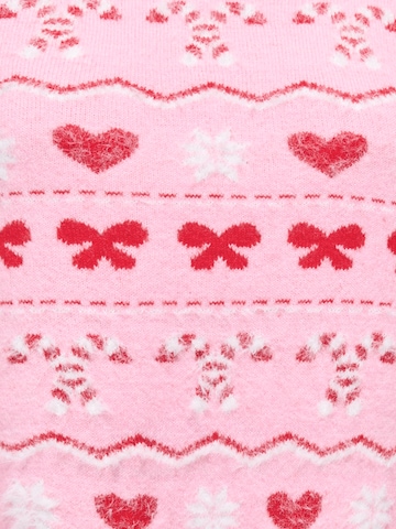 ONLY - Jersey 'ONLXMAS SNOWIE' en rosa