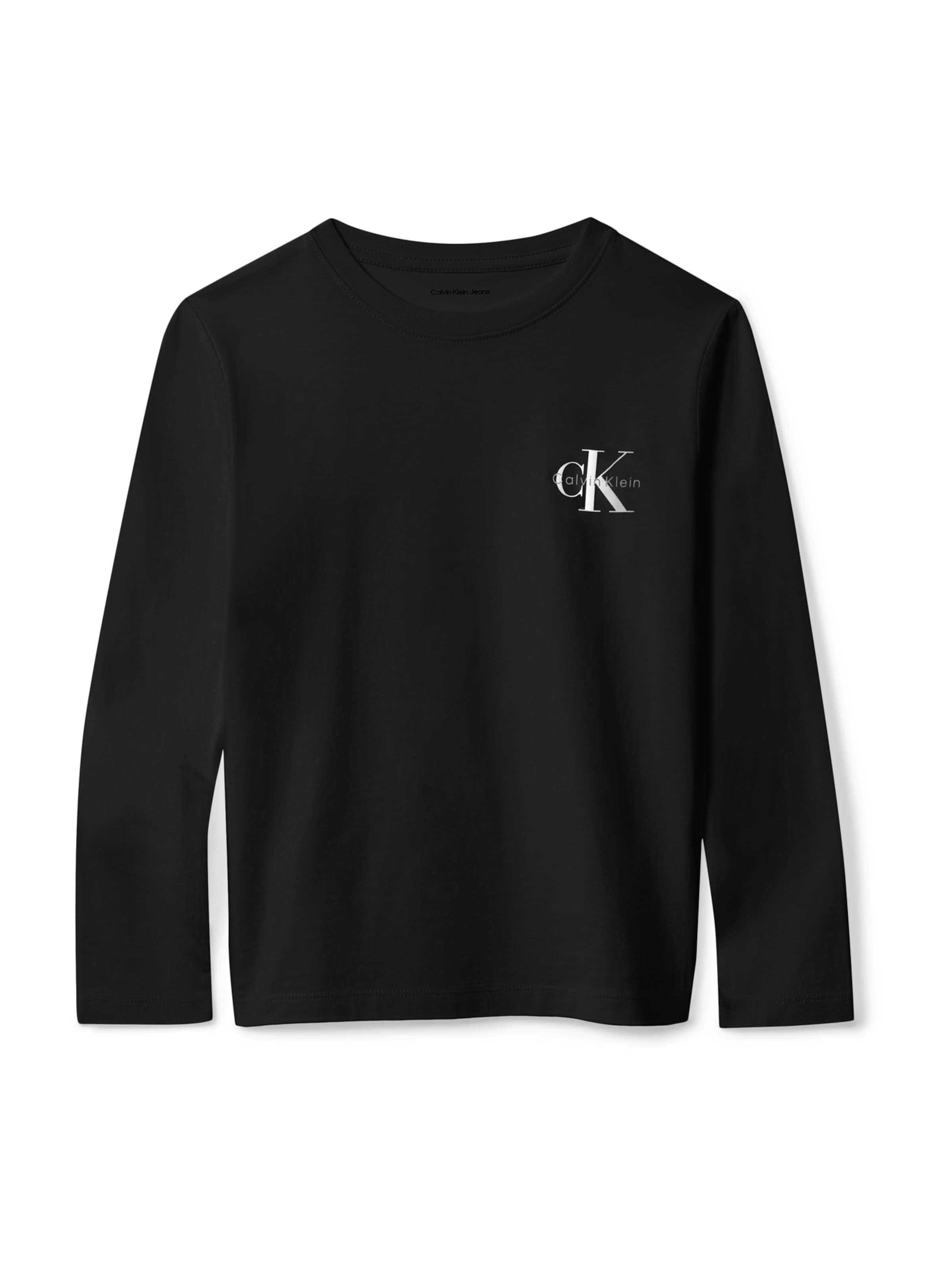 Calvin Klein Jeans Tričko – černá: přední strana