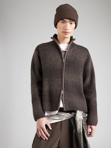 WEEKDAY Kardigán 'Dennis' - Hnedá: predná strana