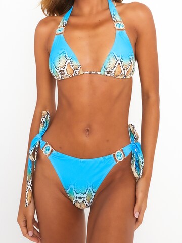 Moda Minx Bikinibroek 'Poisin Paradise' in Blauw