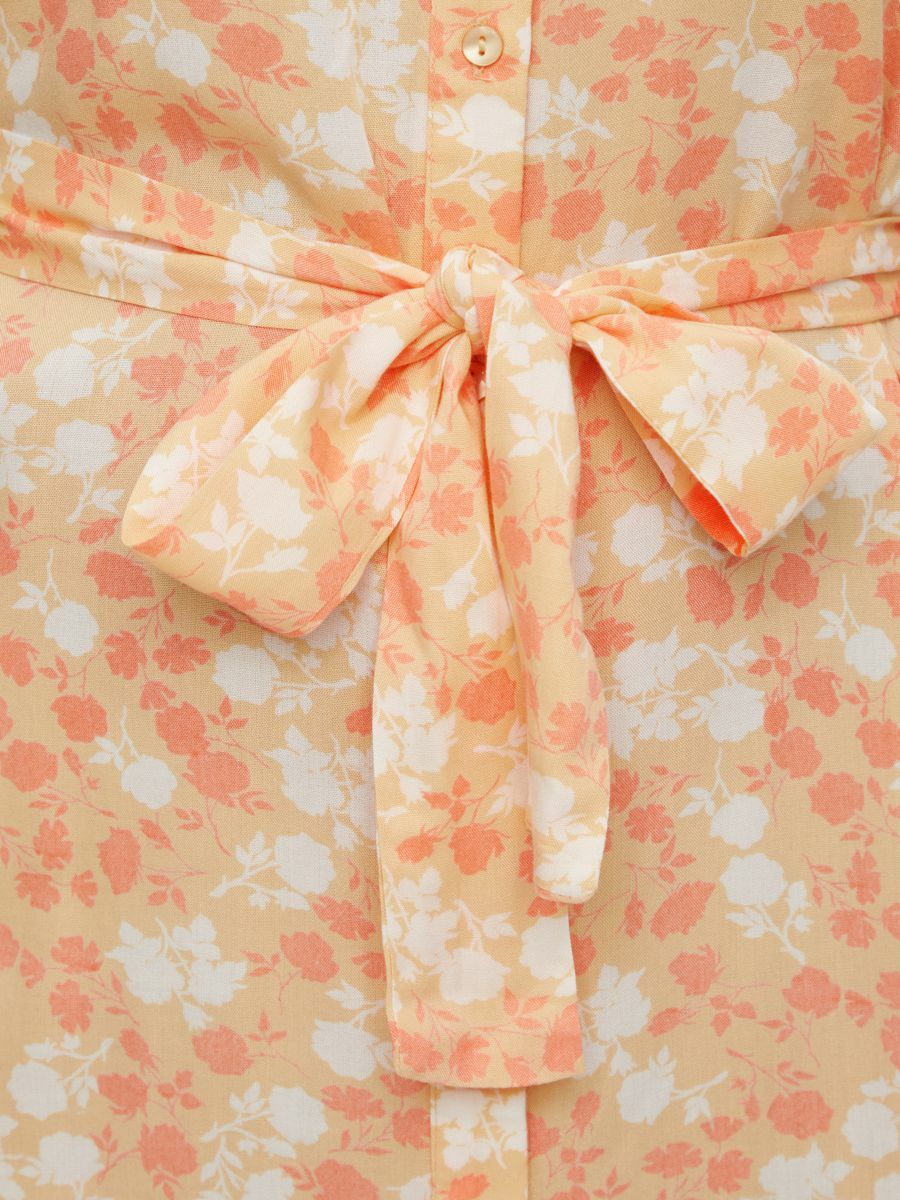 Bardziej zrównoważony Odzież PIECES Sukienka koszulowa Nya w kolorze Pastelowy Pomarańczowy, Ciemnopomarańczowym 