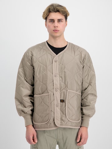 ALPHA INDUSTRIES Tussenjas in Beige: voorkant