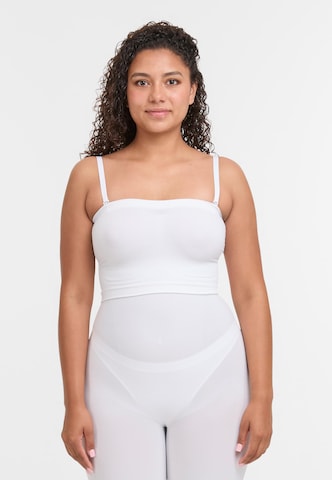 Lykkeland Atelier Shaping top in White: front