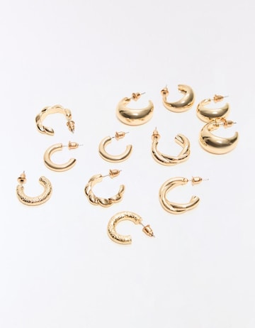 Boucles d'oreilles Bershka en or