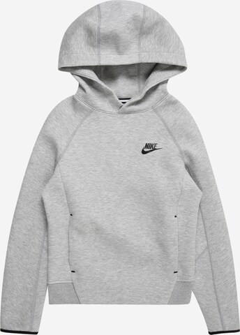 pelēks Nike Sportswear Sportisks džemperis 'TECH FLEECE': no priekšpuses