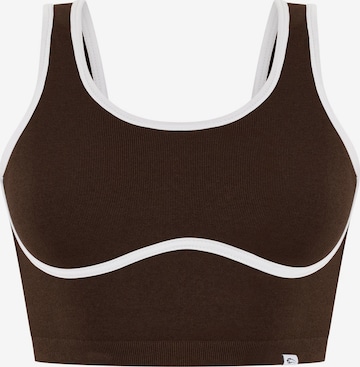 Haut de sport Smilodox en marron : devant