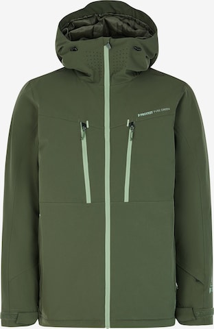 PROTEST Athletic Jacket 'PRTTIMOTHY' in Green: front
