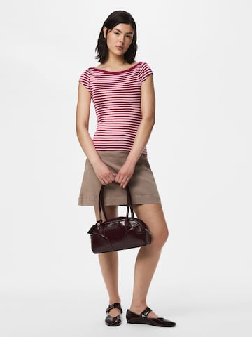 PIECES - Falda 'PCSalume' en gris