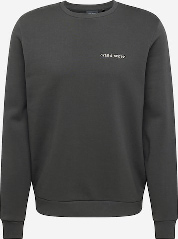 Sweat-shirt Lyle & Scott en gris : devant