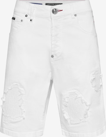 Philipp Plein Regular Jeans in White: front