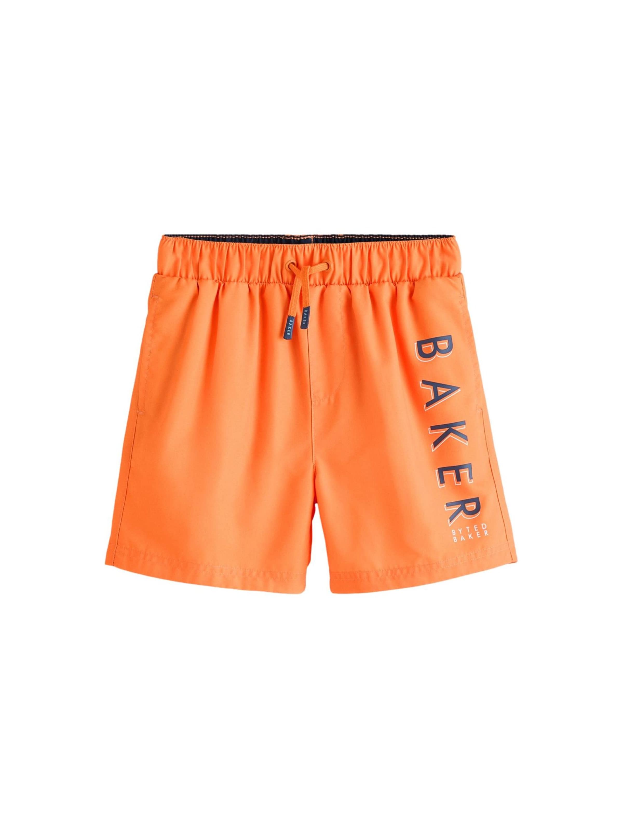 Shorts de bain Baker by Ted Baker en orange : devant