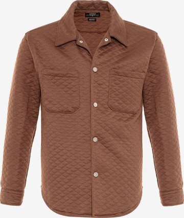 Antioch Regular fit Button Up Shirt in Brown: front