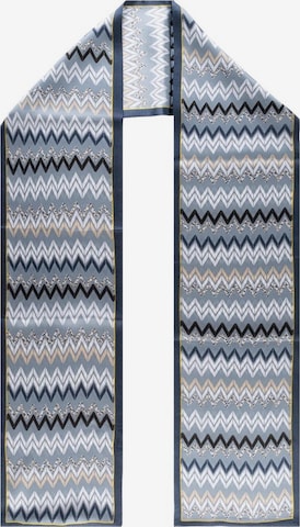 Écharpe SILK & CASHMERE en bleu : devant