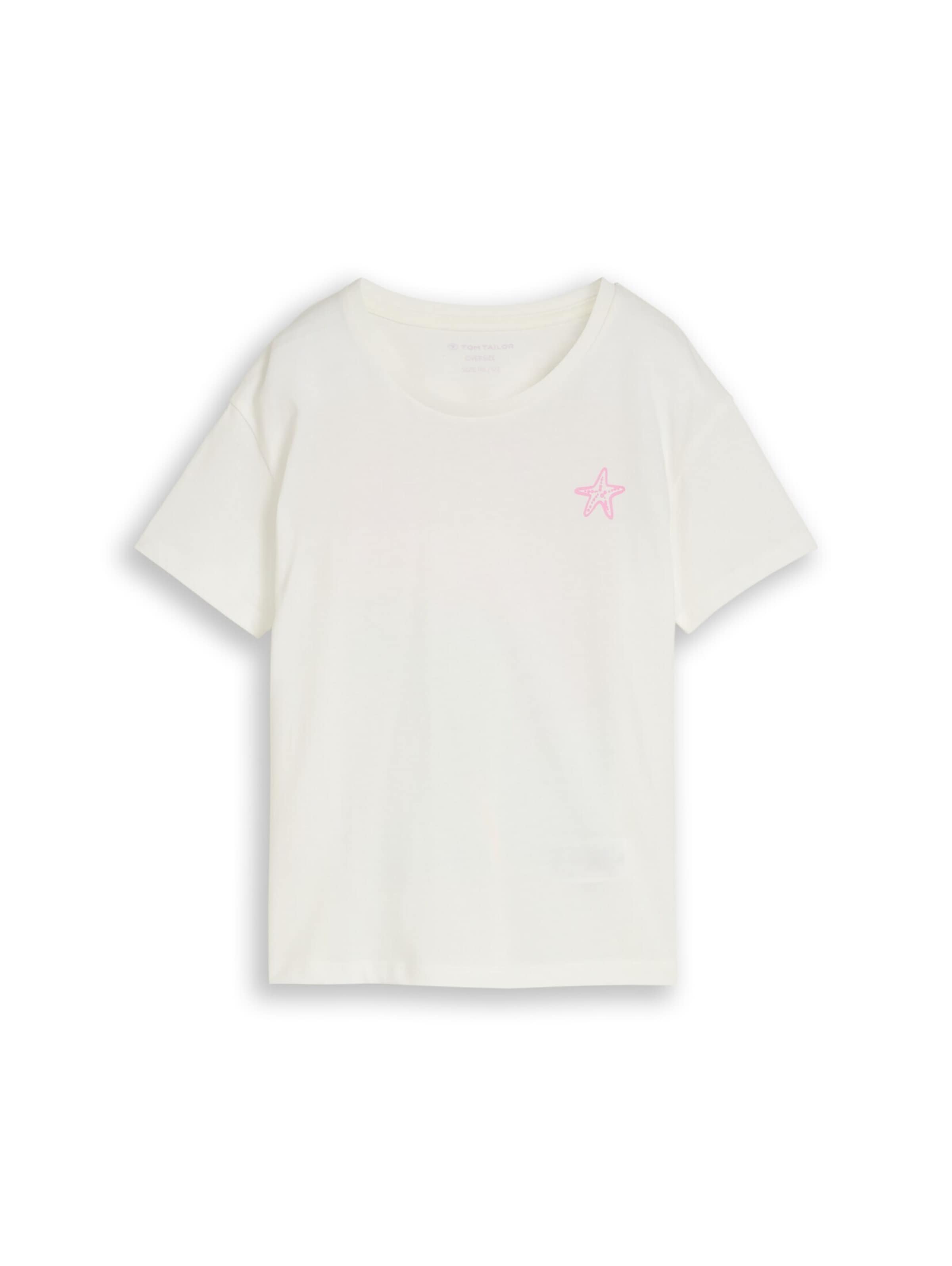 TOM TAILOR T-Shirt in Weiß: Vorderseite