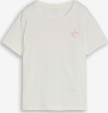 TOM TAILOR T-Shirt in Weiß: Vorderseite
