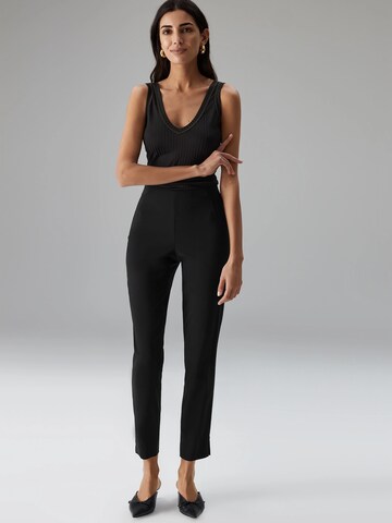Minx Regular Trousers 'MOSES' in Black: front