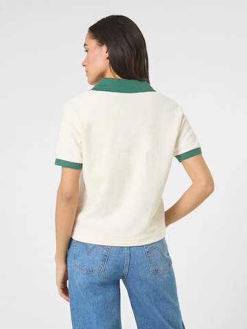 T-shirt 'BELFORT relaxed johnny collar towelling top' FILA en blanc