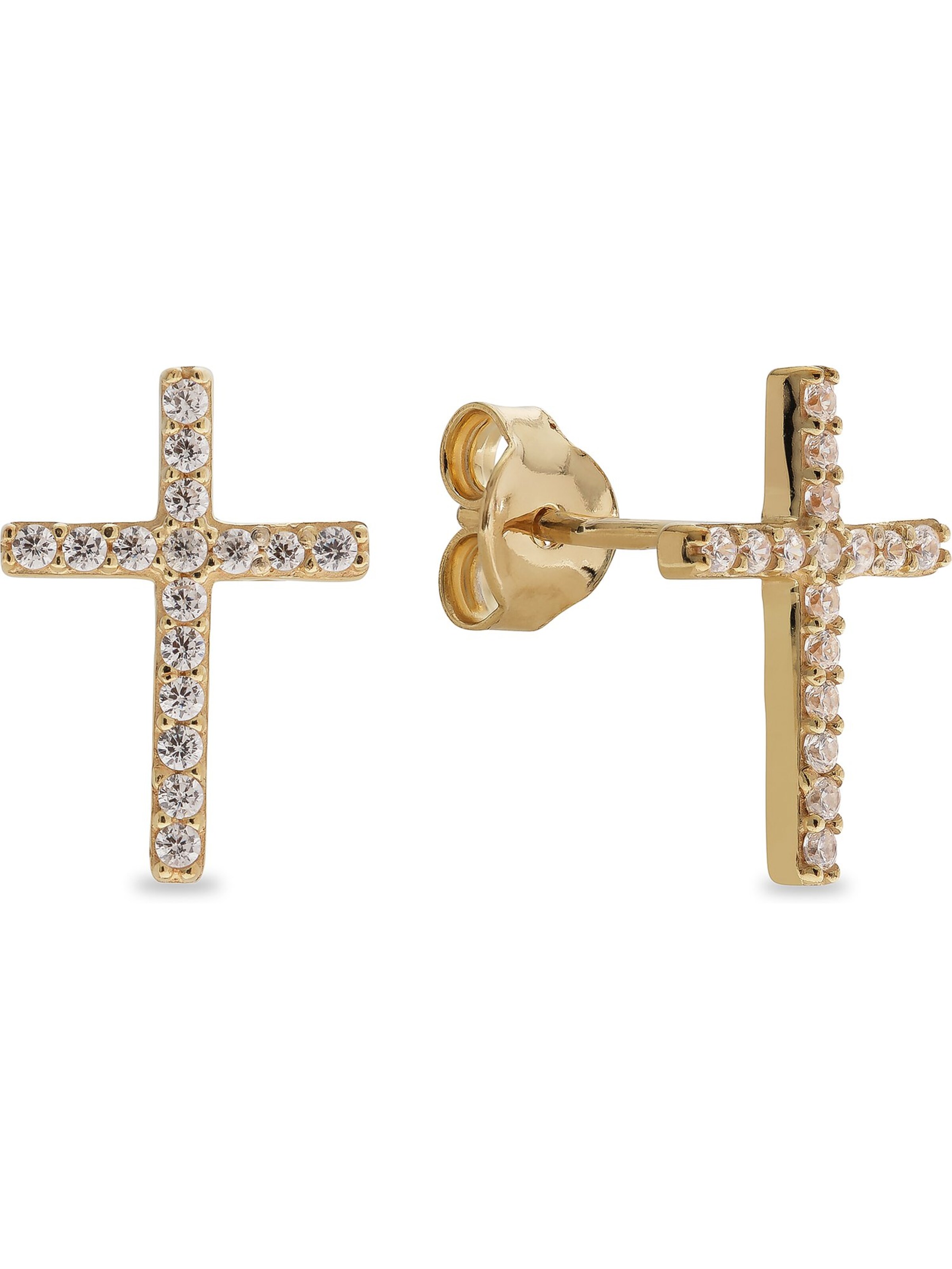 CHRIST Earrings in Gold: front