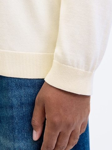 JACK & JONES Pullover i hvid