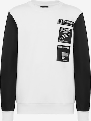 Plein Sport Sweatshirt 'Scratch' in White: front