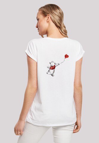 F4NT4STIC T-Shirt 'Disney Winnie & Balloon' in Weiß