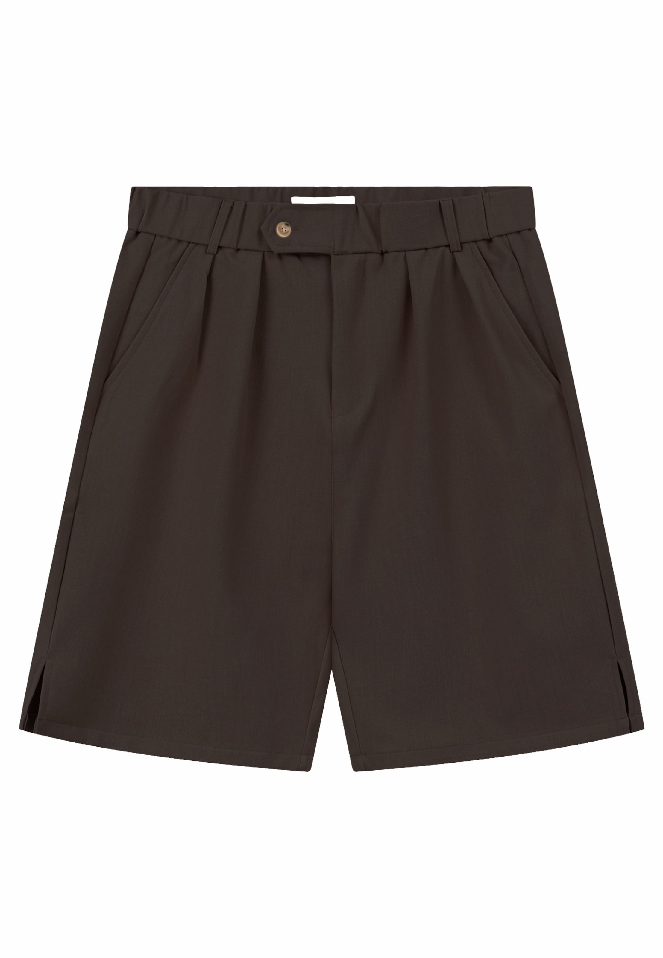 Another Cotton Lab Regular Broek 'Ragazzi' in Bruin: voorkant