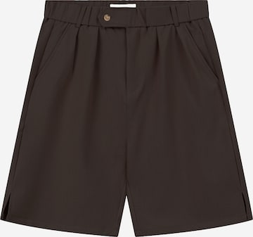 Another Cotton Lab Regular Broek 'Ragazzi' in Bruin: voorkant