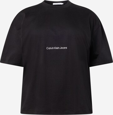 Calvin Klein Jeans Curve Shirt in Schwarz: predná strana