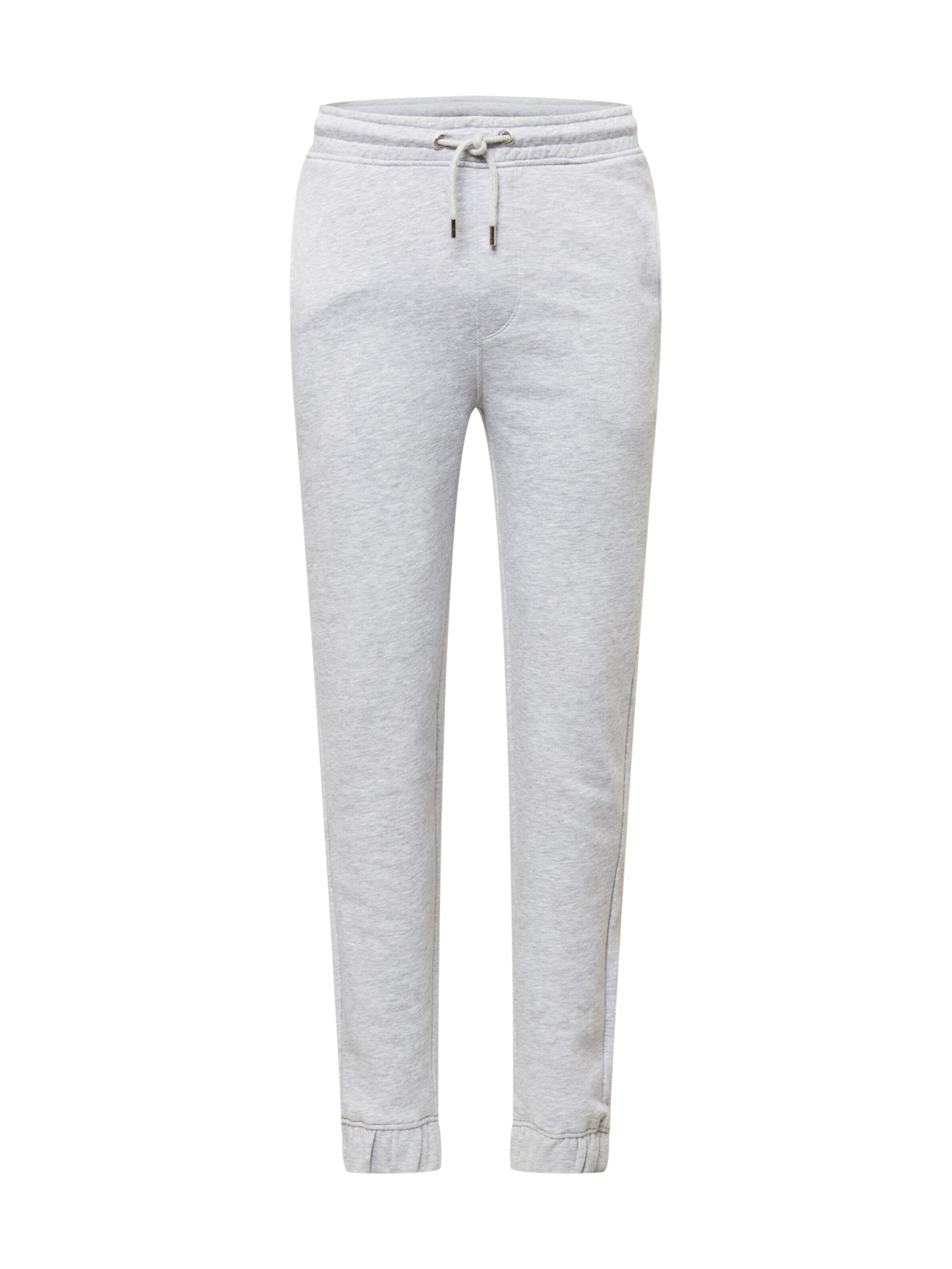 !Solid Tapered Broek in Grijs: voorkant