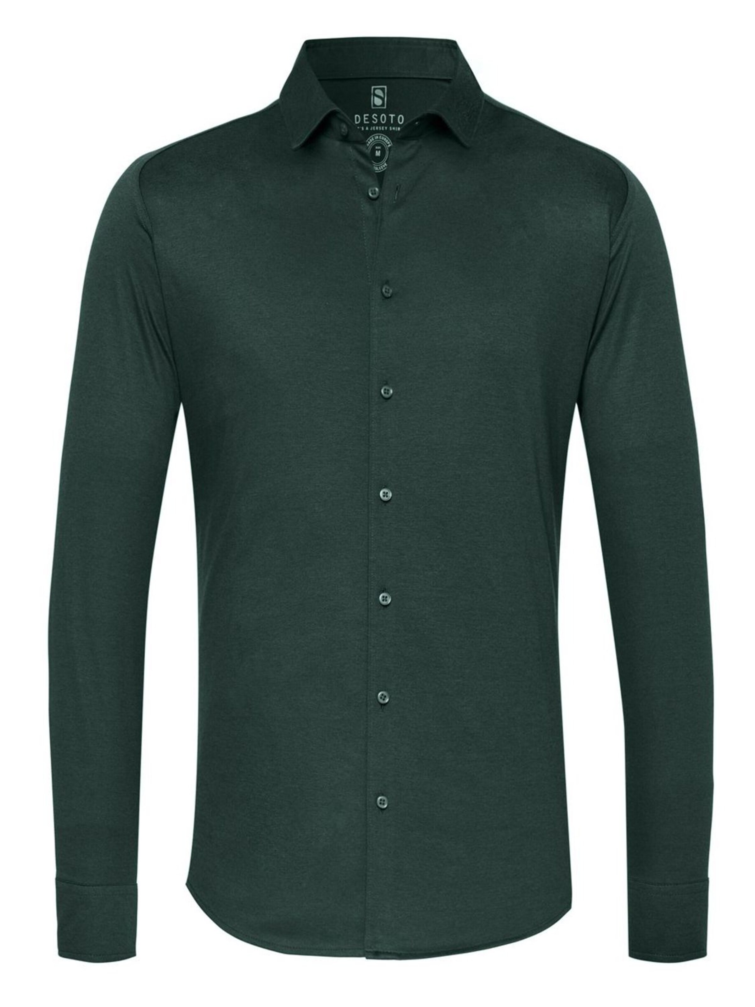 DESOTO Button Up Shirt 'Modern Kent' in Green: front