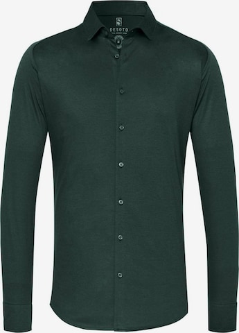 Chemise 'Modern Kent' DESOTO en vert : devant
