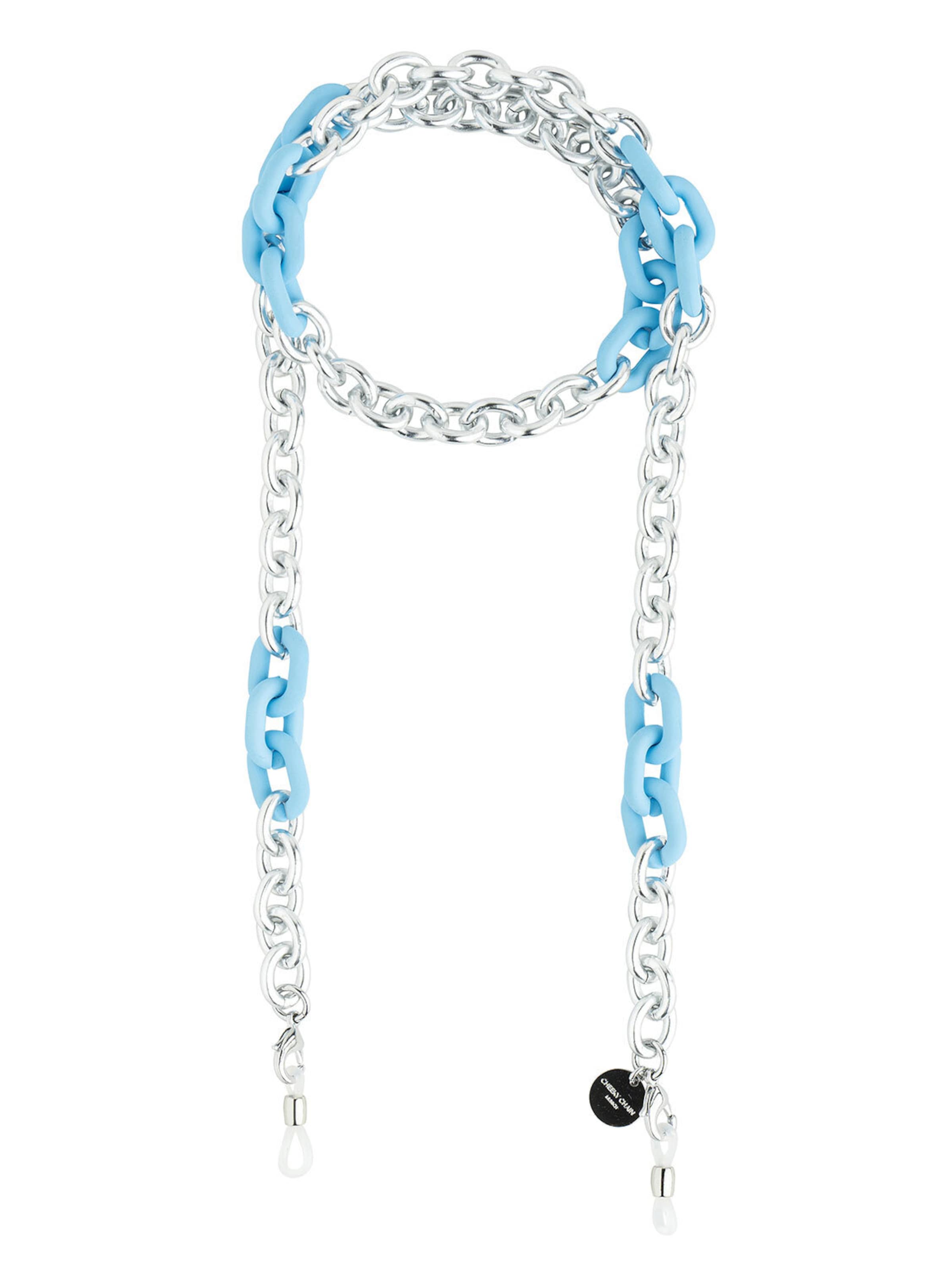 Cheeky Chain Munich Ketting 'Kyoto' in Blauw: voorkant
