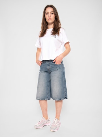 LEVI'S ® Luźne Jeansy 'SUPER BAGGY JORTS DENIM JEANS' w kolorze niebieski: przód
